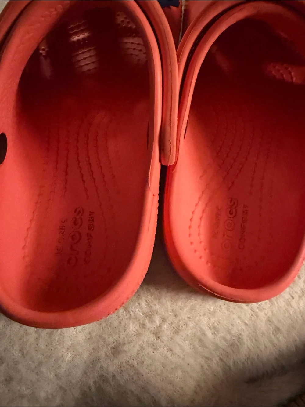 CROCS Kids Clogs in Bright Coral with Pokémon Charms